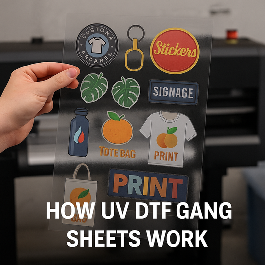 How UV DTF Gang Sheets Work