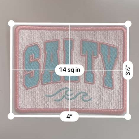 Salty Coastal Embroidered Patch