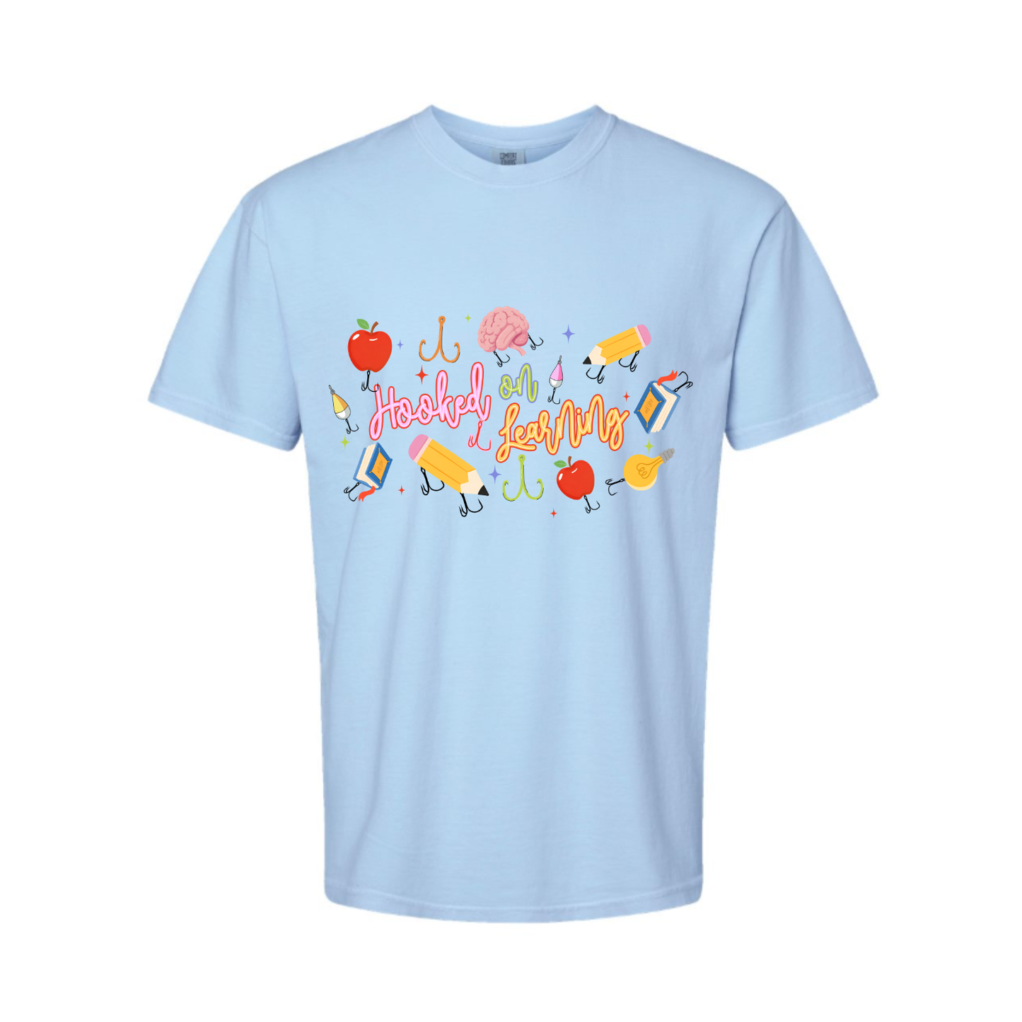 Hooked on Learning Comfort Colors tee