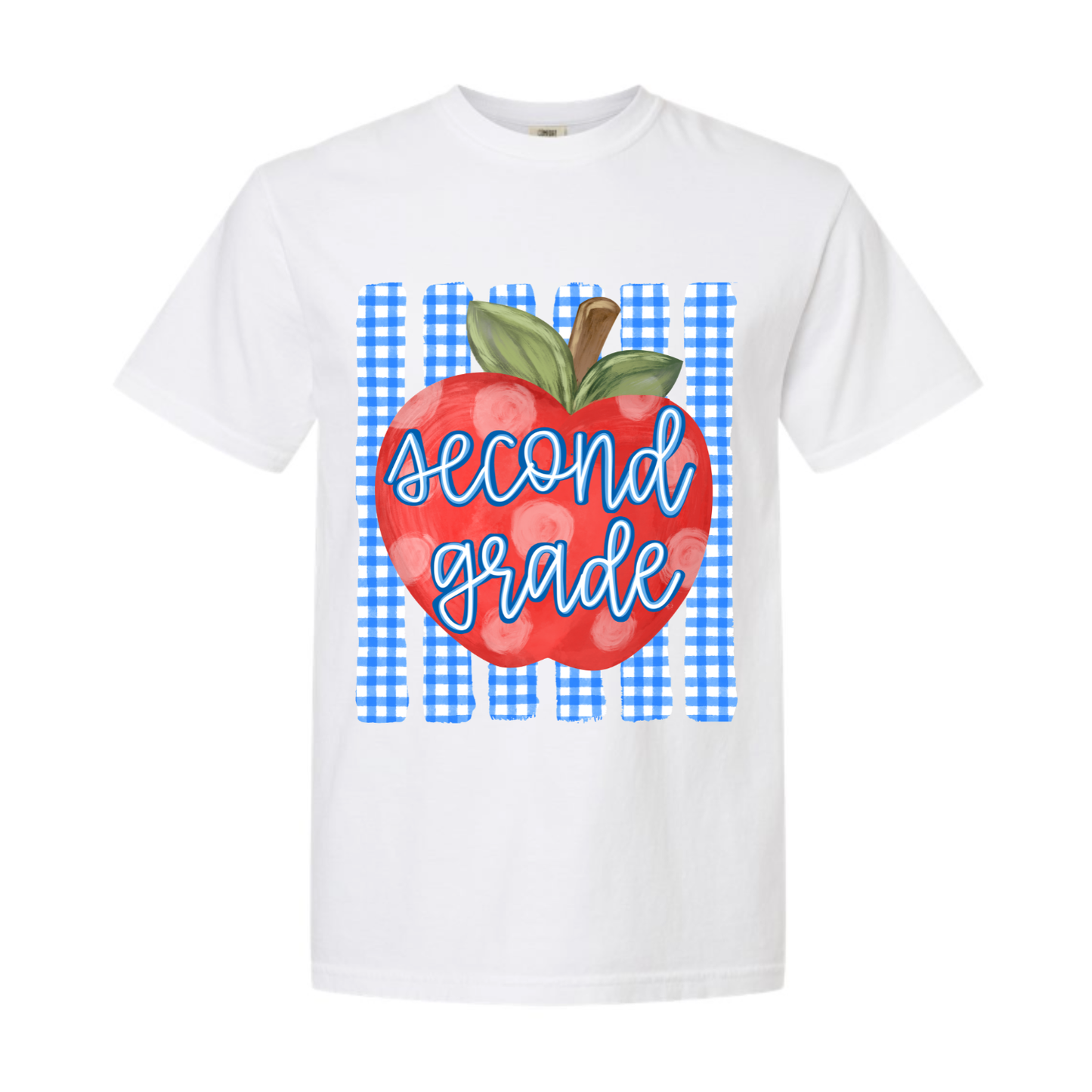Second Grade apple Comfort Colors tee