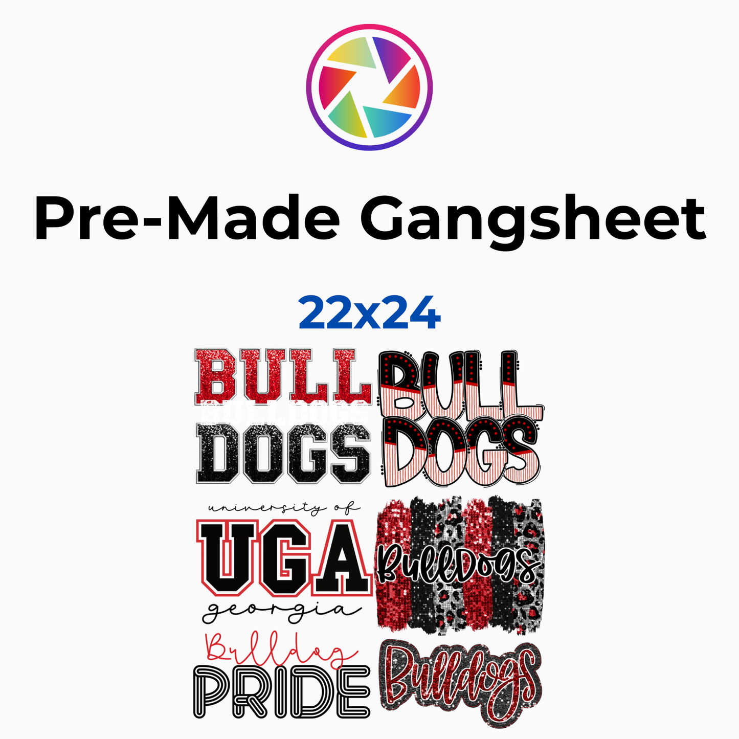UGA Bulldogs 22x24