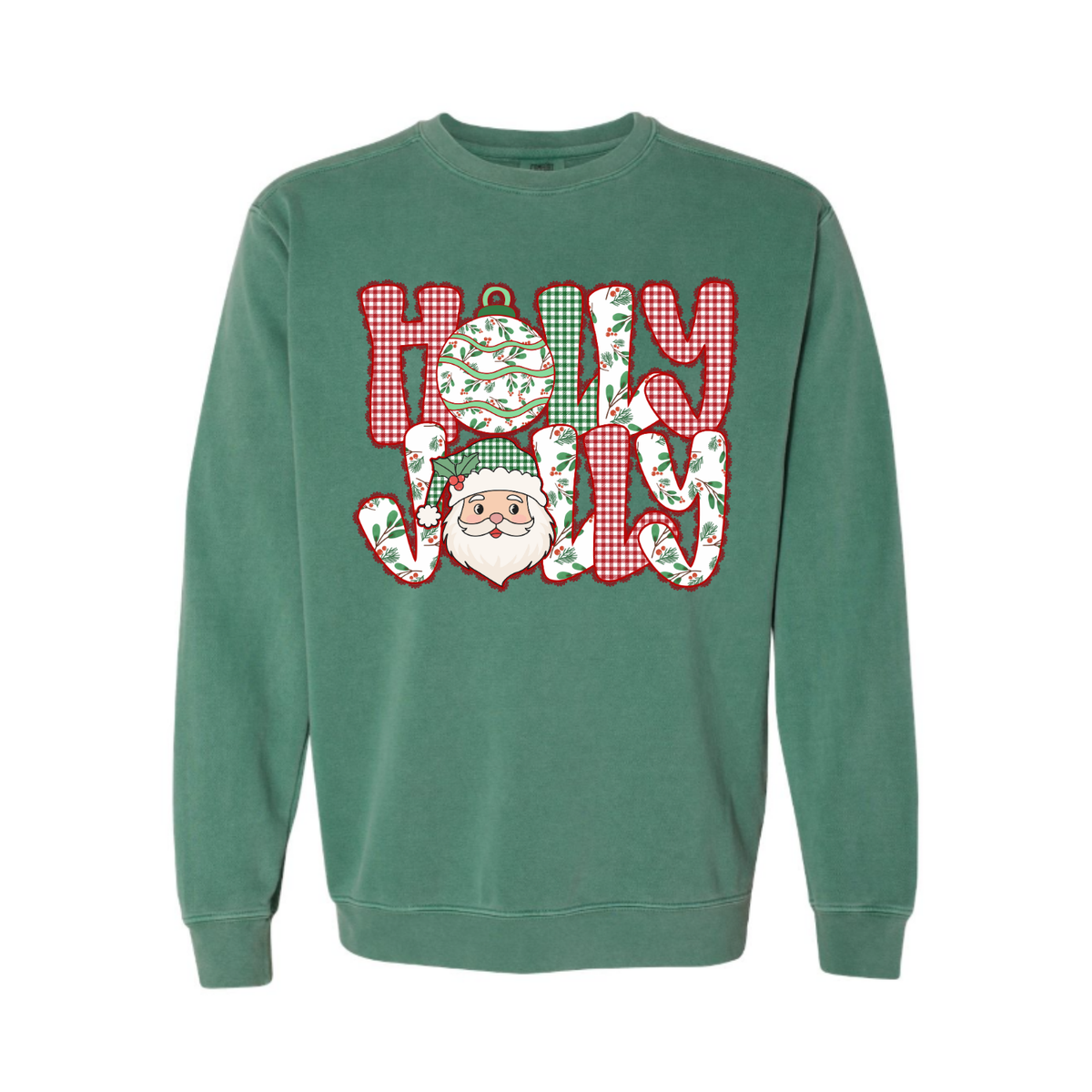 Holly Santa Comfort Colors® Crewneck