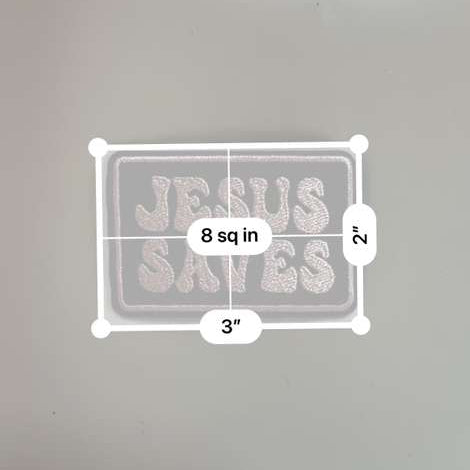 Jesus Saves Retro Patch