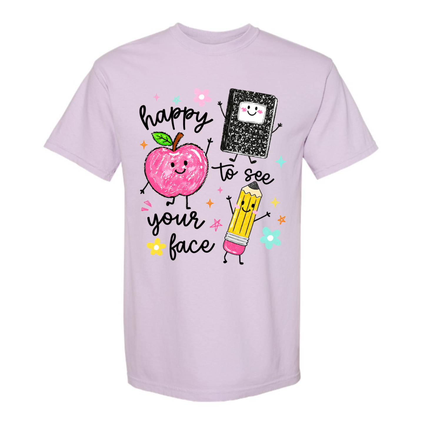 Happy to See Your Face Comfort Colors tee