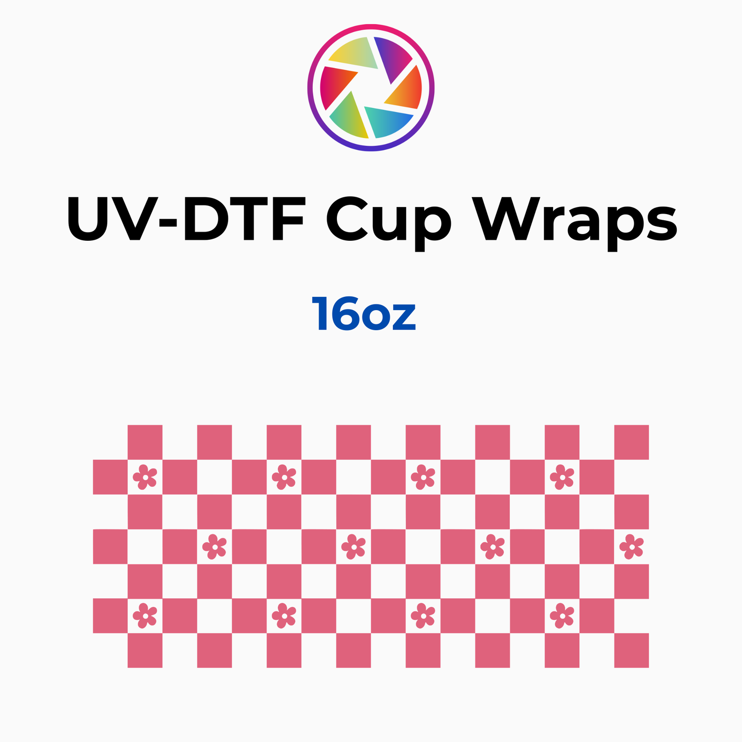 Mauve Flower Checkered Wrap