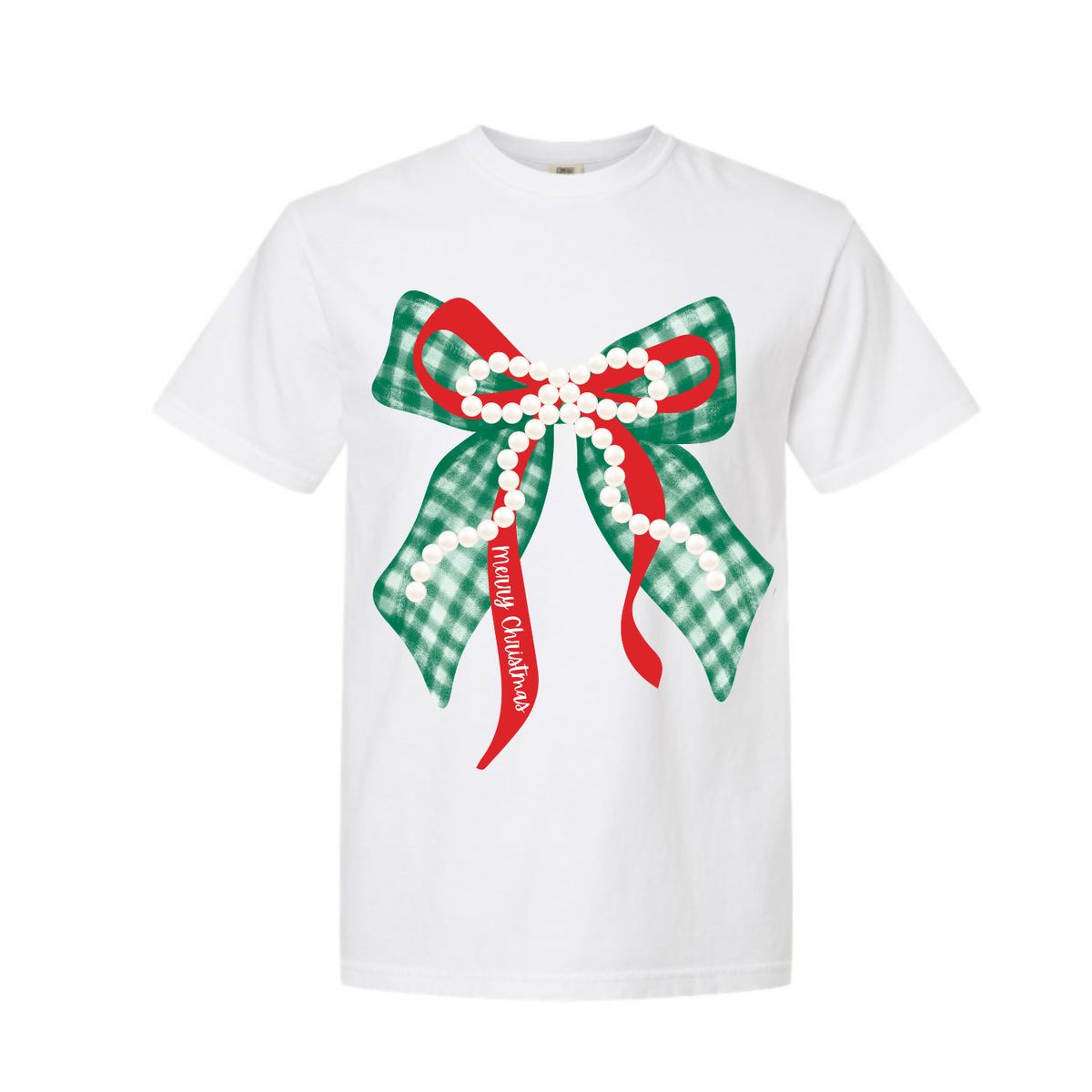 Merry Bow White Comfort Colors® Tee