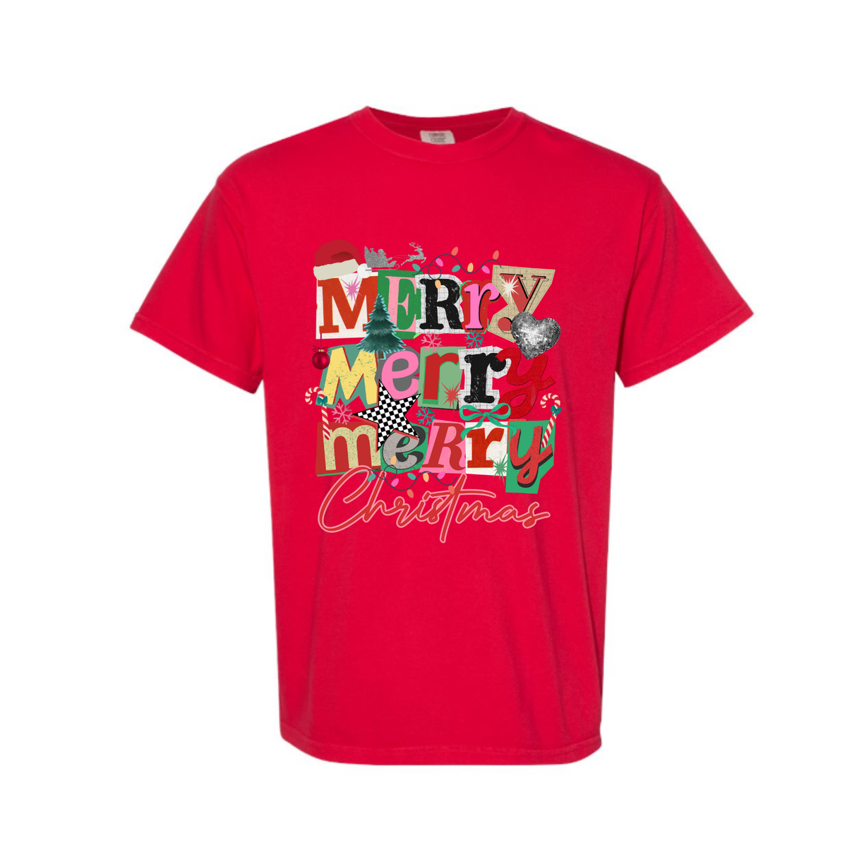 Red Merry Patch Comfort Colors® Tee