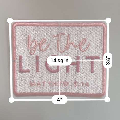 Be The Light Matthew 5:14 Patch