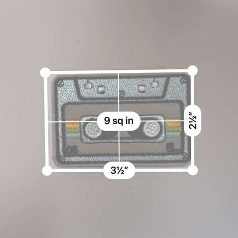 Retro Cassette Tape Patch