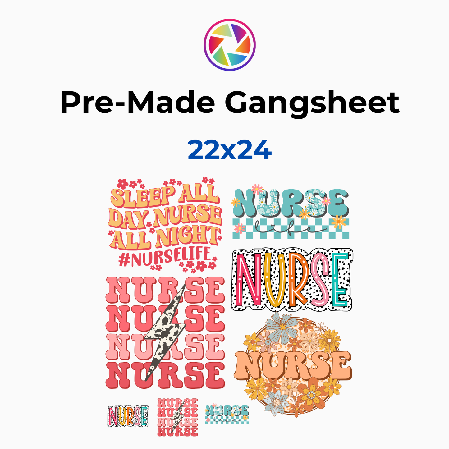 Nurse Gangsheet 22x24
