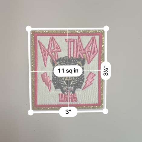 Def Tired Mama Leopard Patch