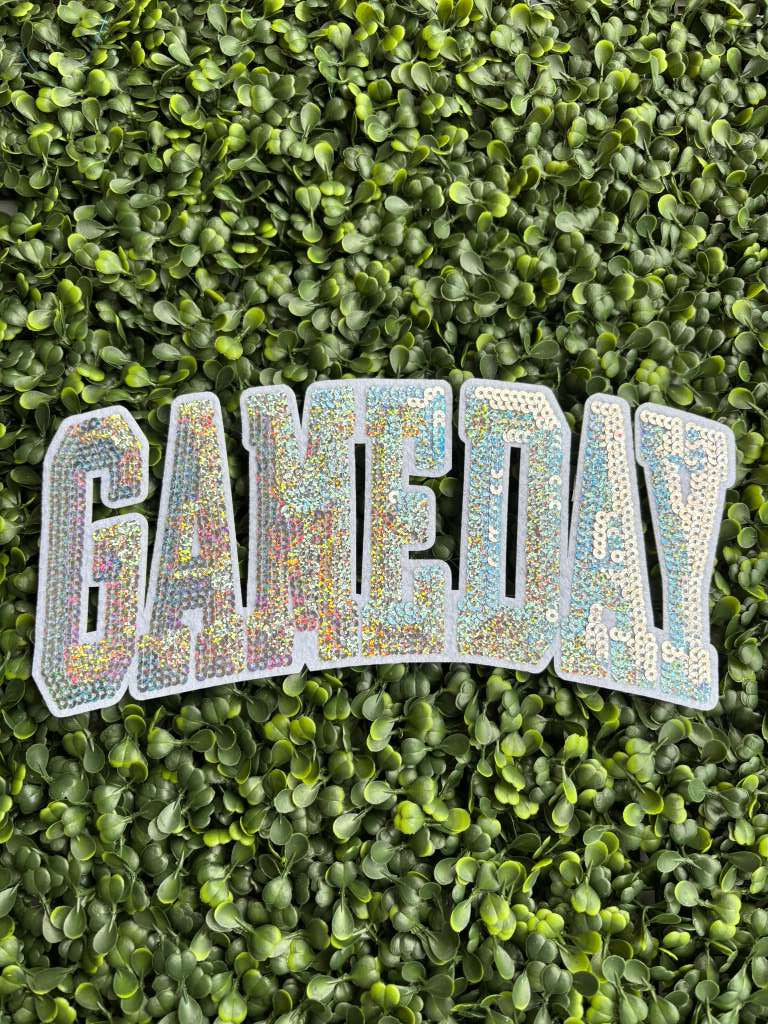 GAMEDAY Full Front Sequin Chenille Patch