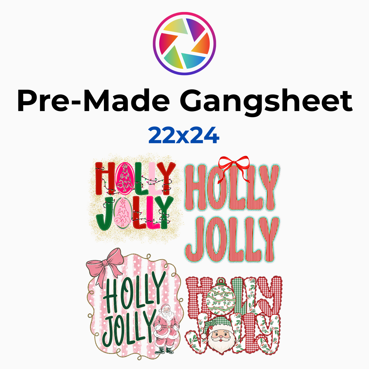 Holly Jolly 22x24
