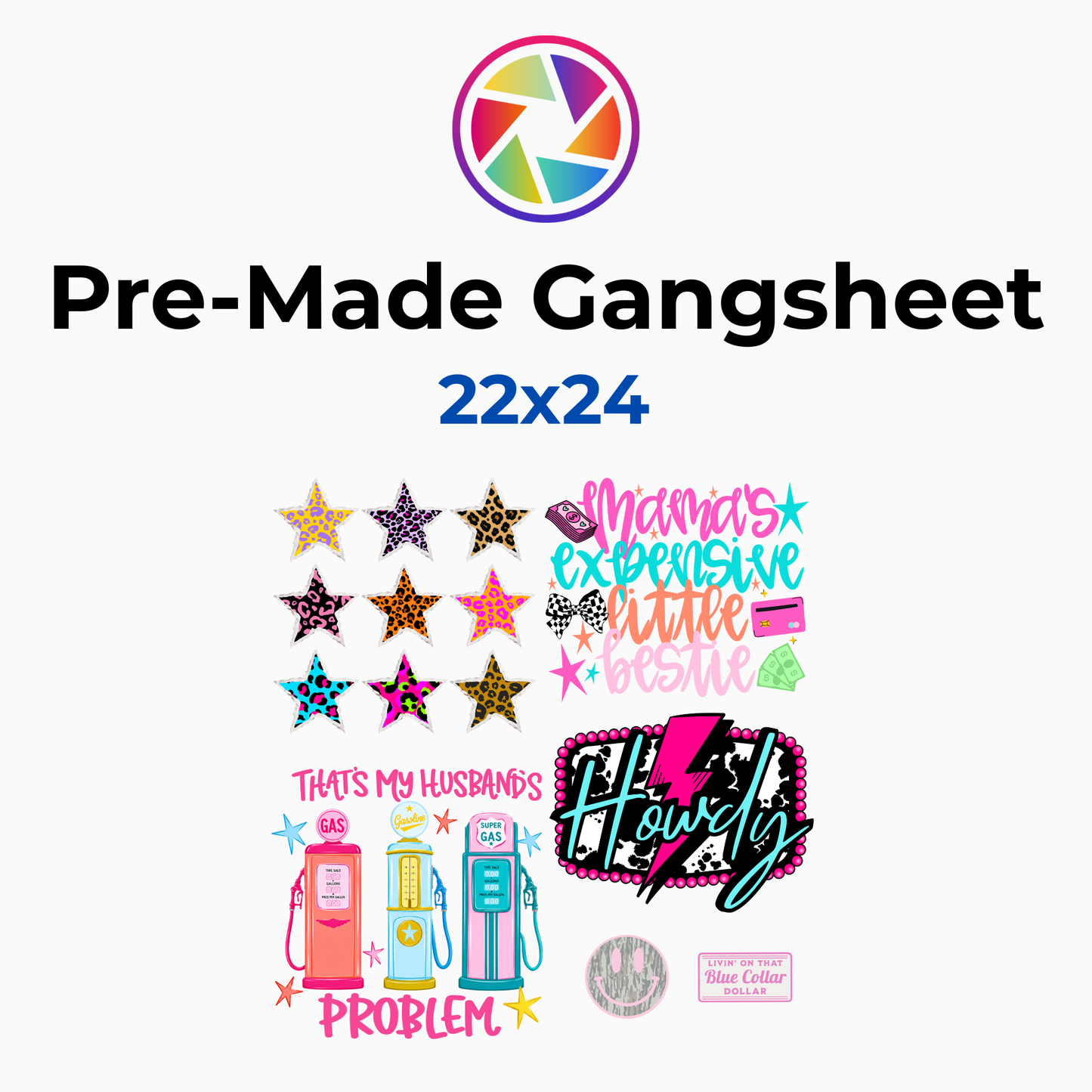 Trendy Mix Collection Premade Gang Sheet 22x24
