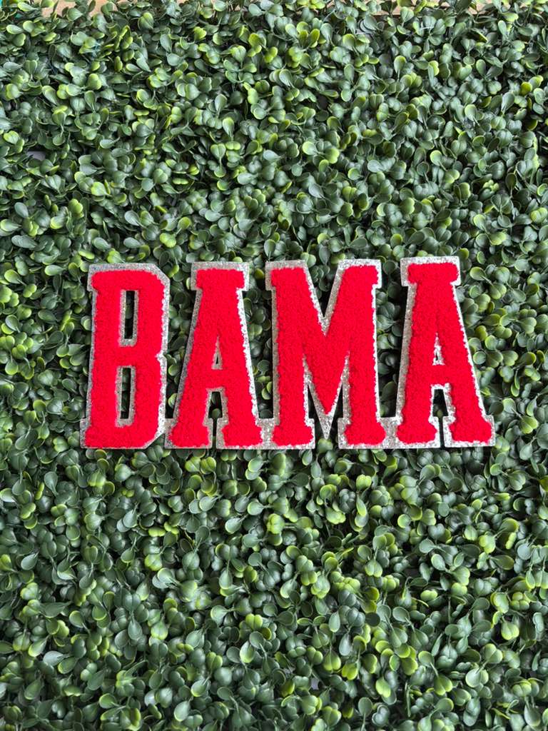BAMA Full Front Chenille Patch – Red