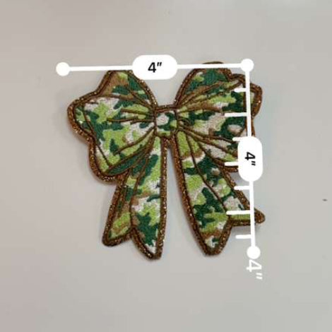 Camo Coquette Bow Patch