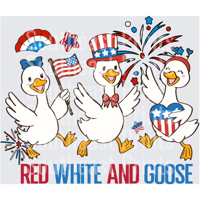Patriotic Geese Celebration