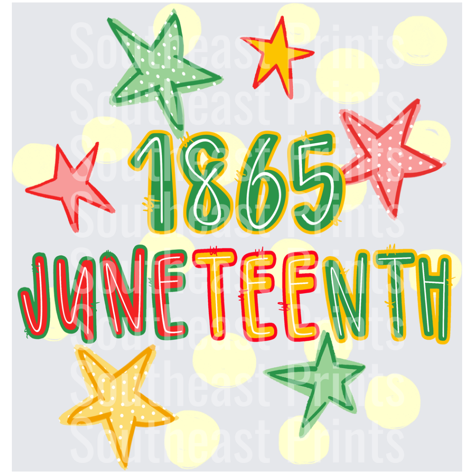 Juneteenth 1865 Stars