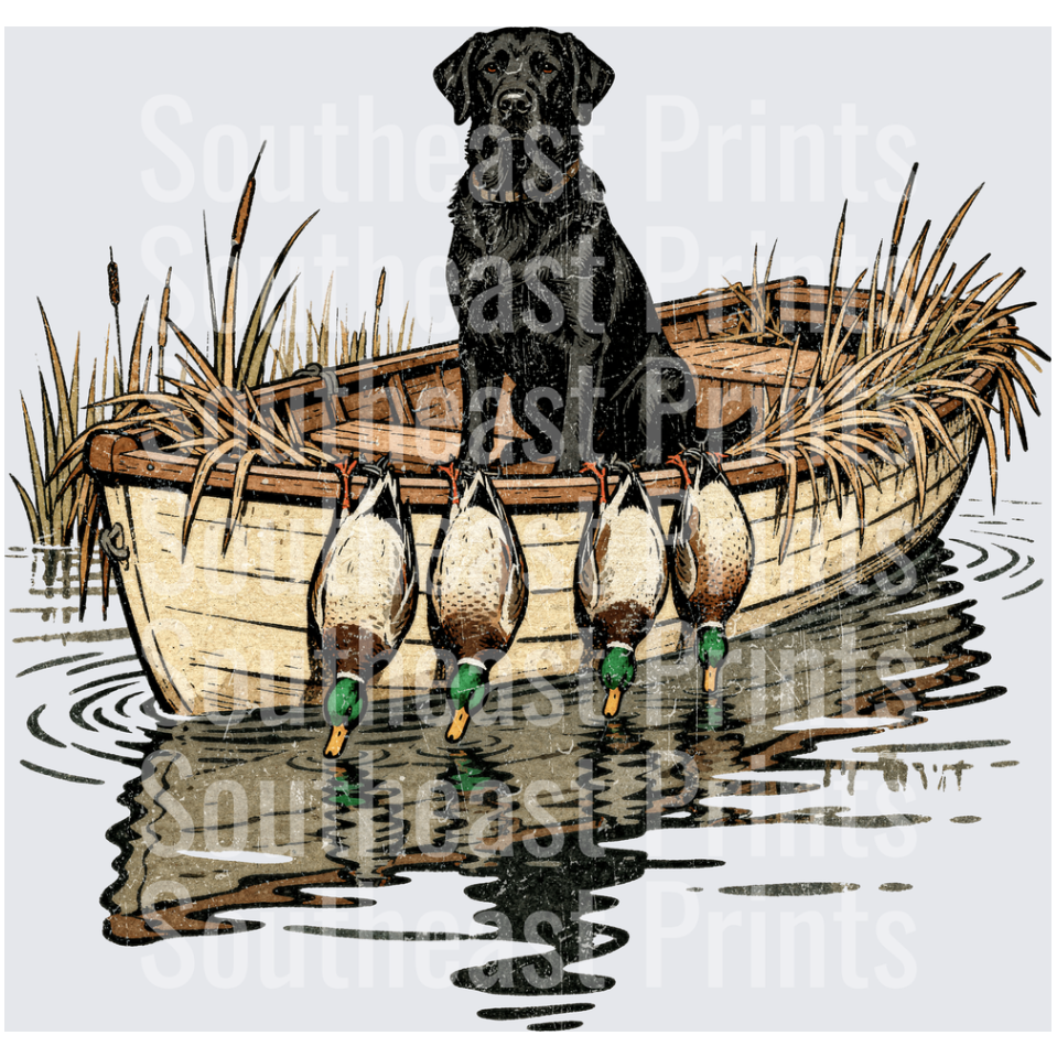 Black Lab Duck Boat