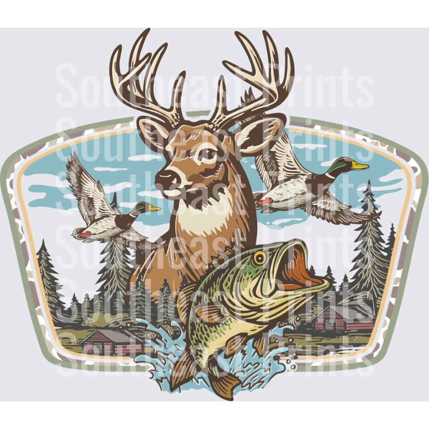 Whitetail Buck Bass Ducks