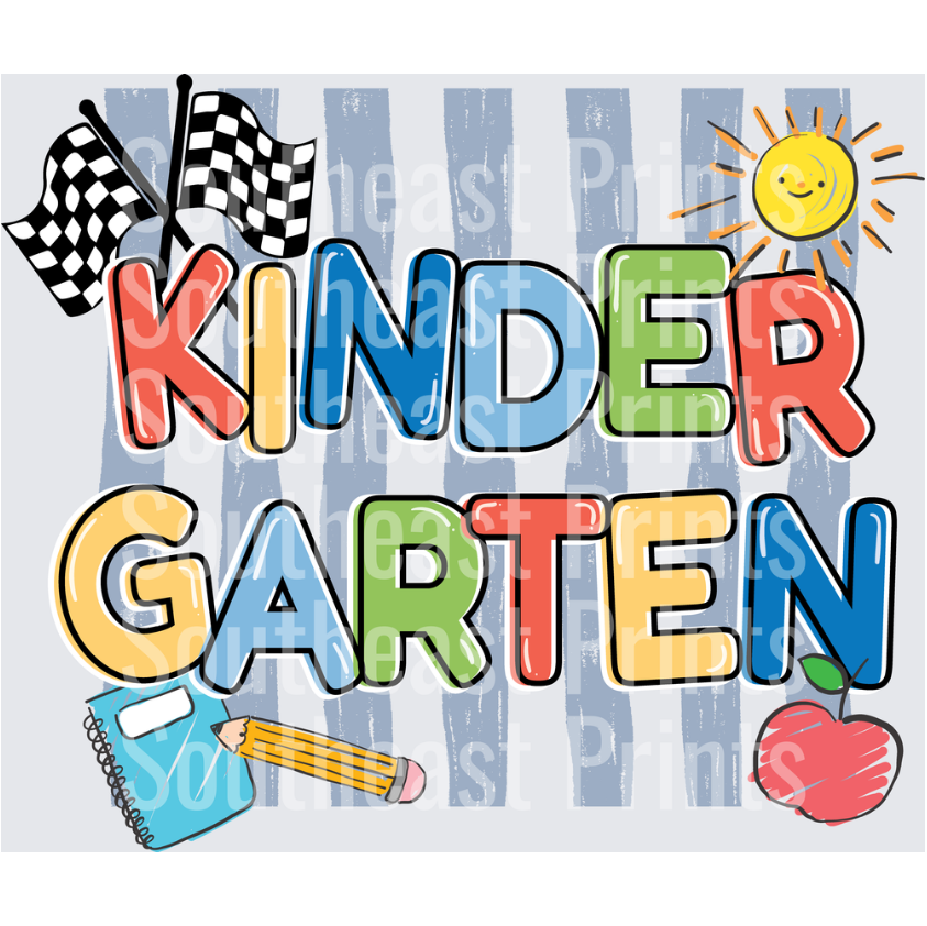 Kindergarten Colorful School