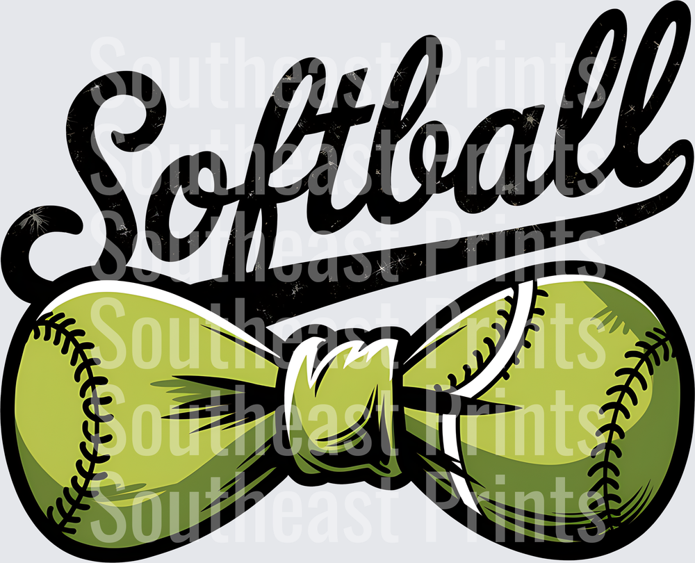 Softball Hair Bow