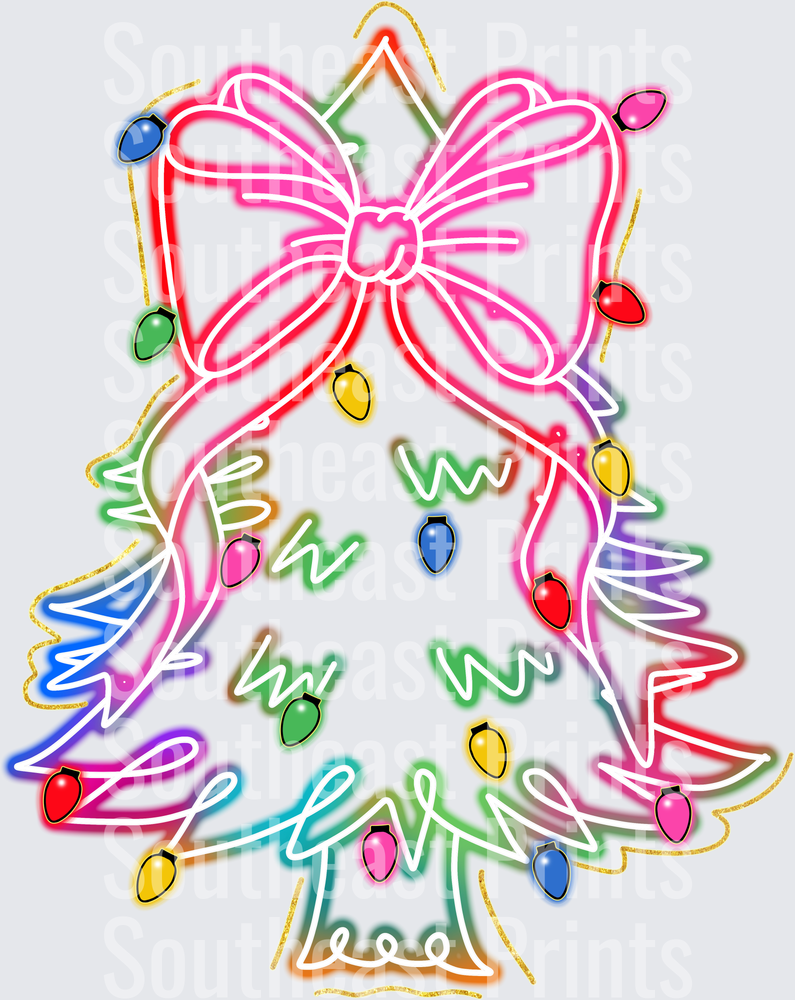Neon Christmas Tree