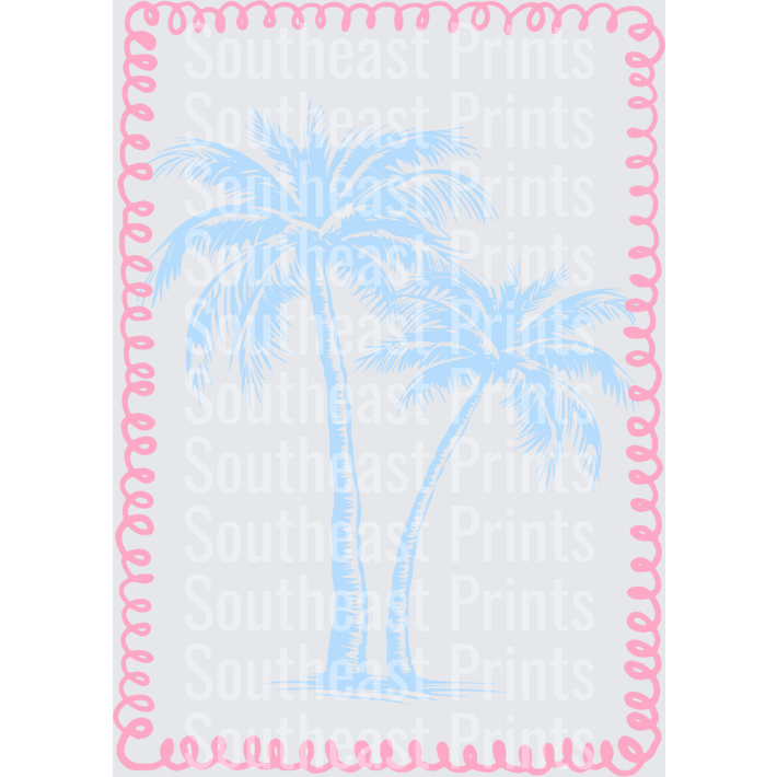Blue Palm Trees