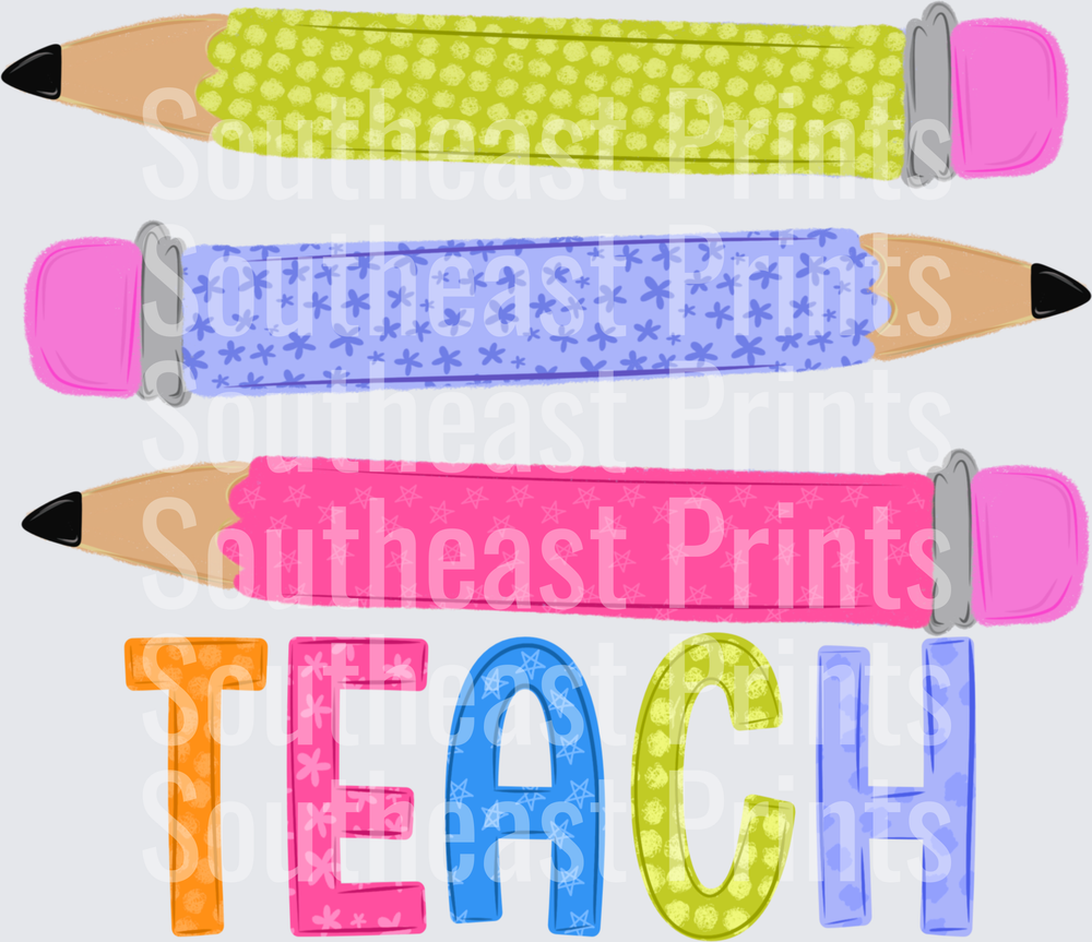 Colorful Pencils Teach