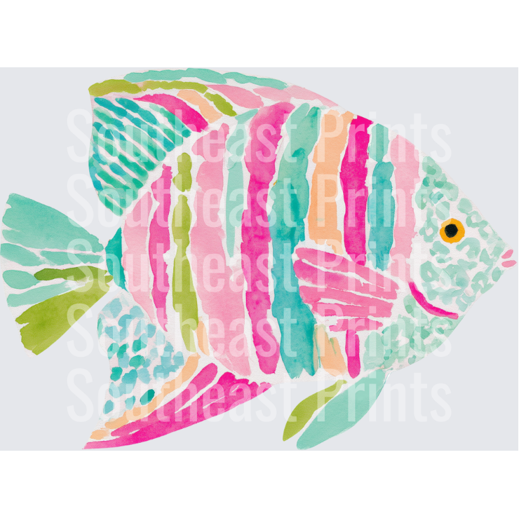 Colorful Watercolor Fish