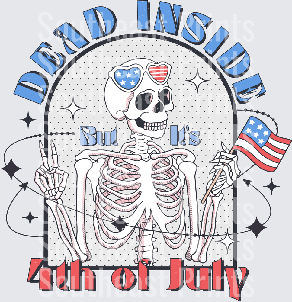 Patriotic Skeleton Dad