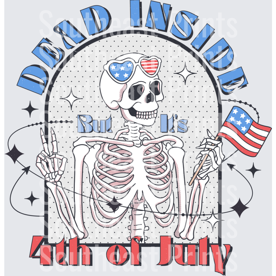 Patriotic Skeleton Dad
