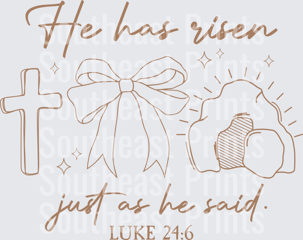 He Has Risen Easter Cross