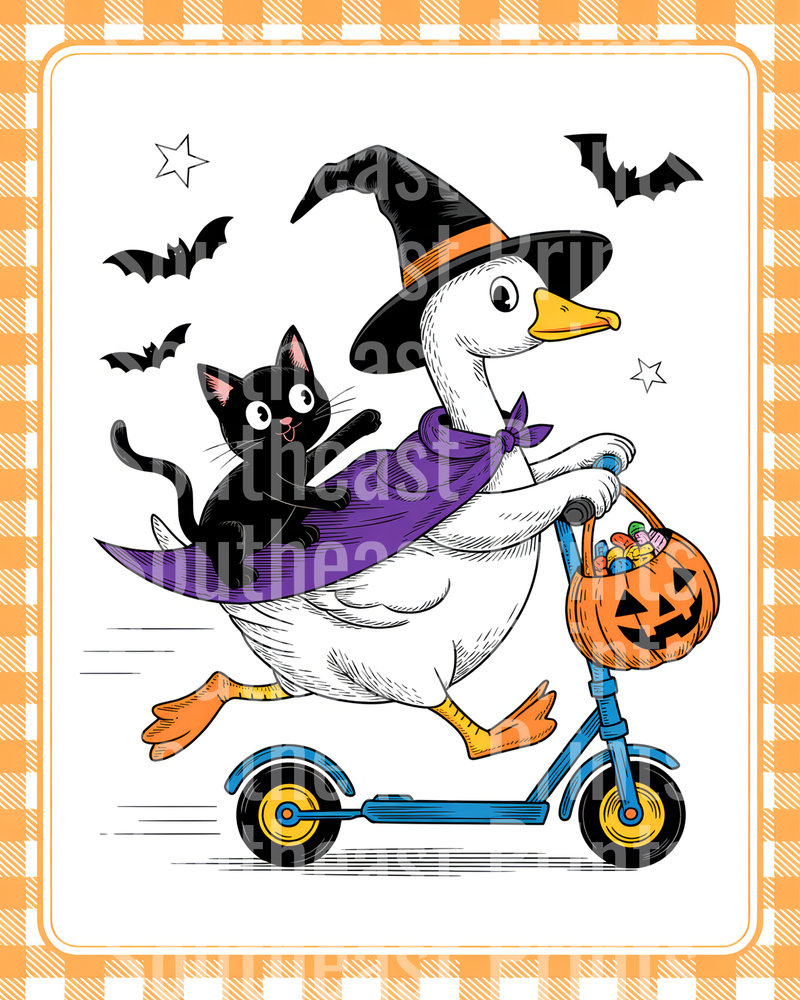 Halloween Duck Scooter