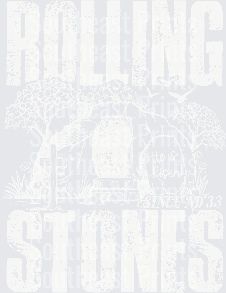 Vintage White Outline
