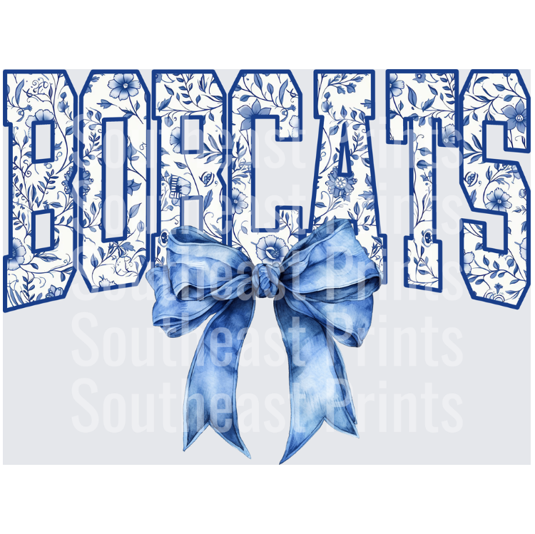 Bobcats Floral Bow
