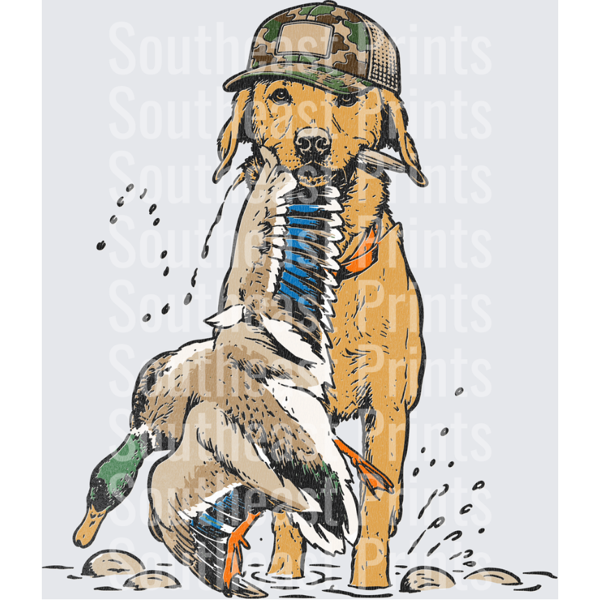 Yellow Lab Duck Retriever