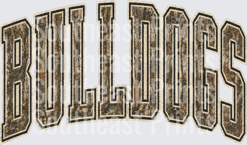 Bulldogs Camo Arched