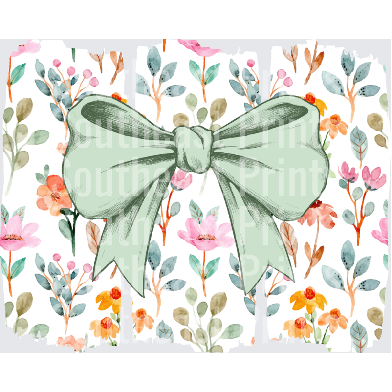 Mint Bow Florals