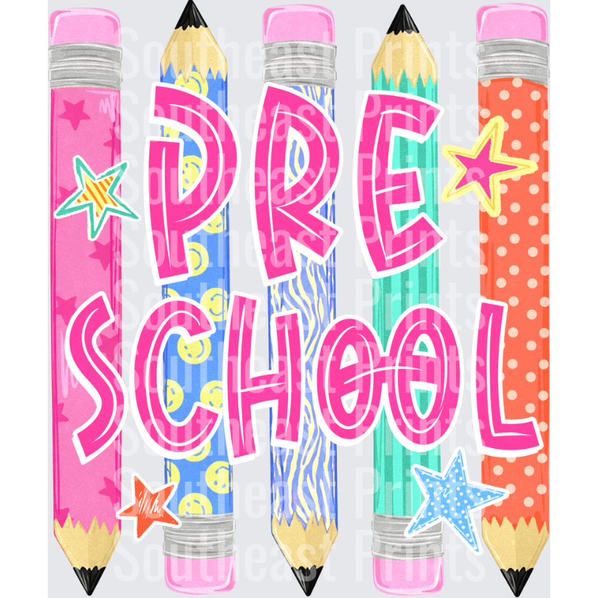 Preschool Colorful Pencils