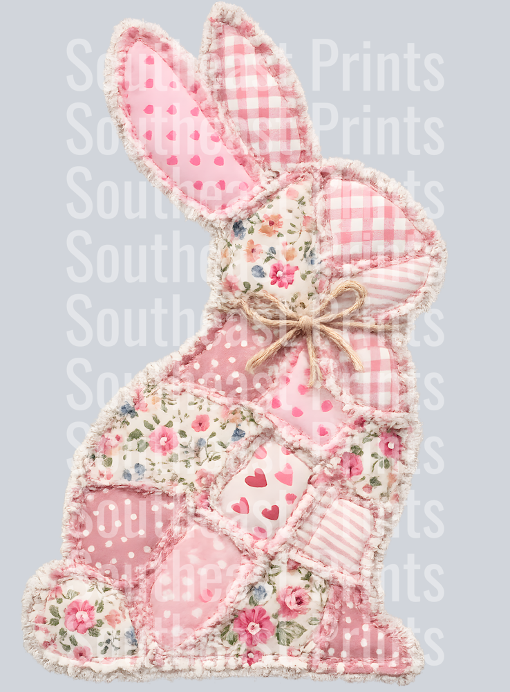 Pink Patchwork Bunny