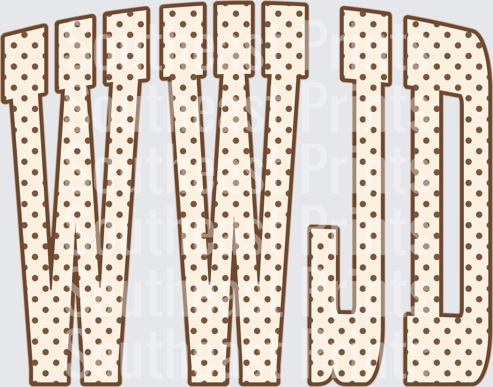 wwjd-arch-creambrownpolkadot
