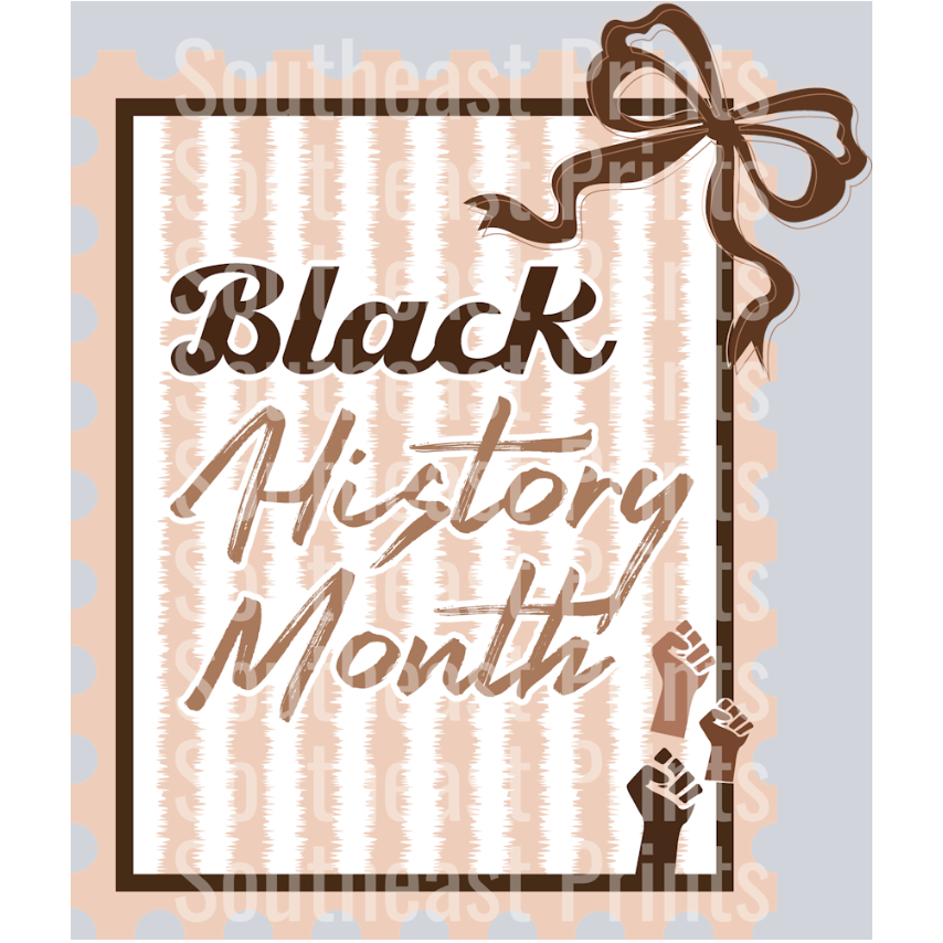 Black History Bow Border