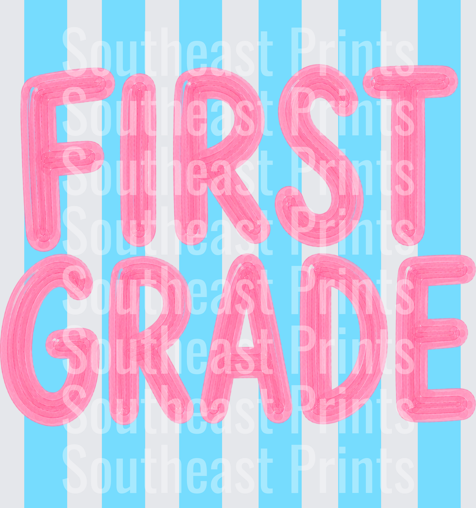 Pink Balloon First Grade