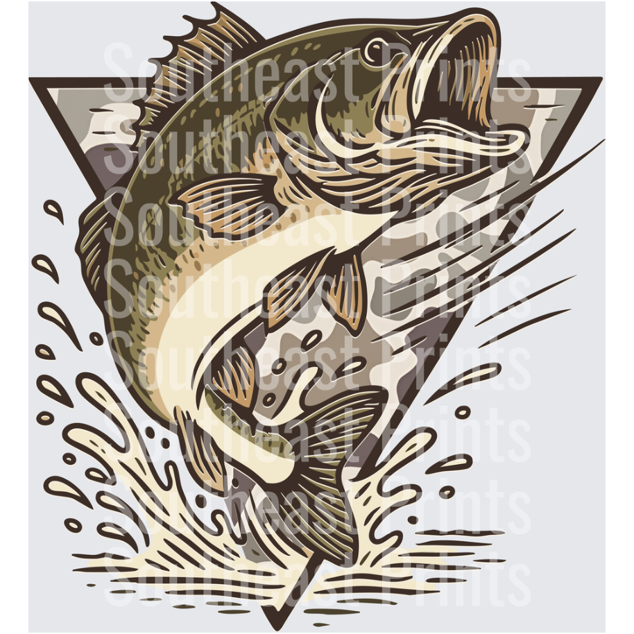 Largemouth Bass Leaping