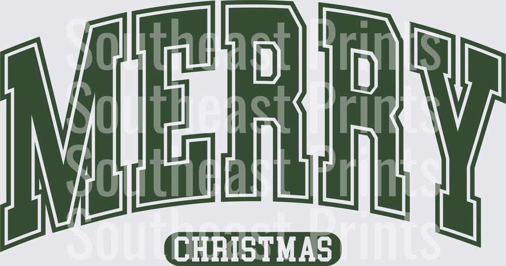 Merry Christmas Typography