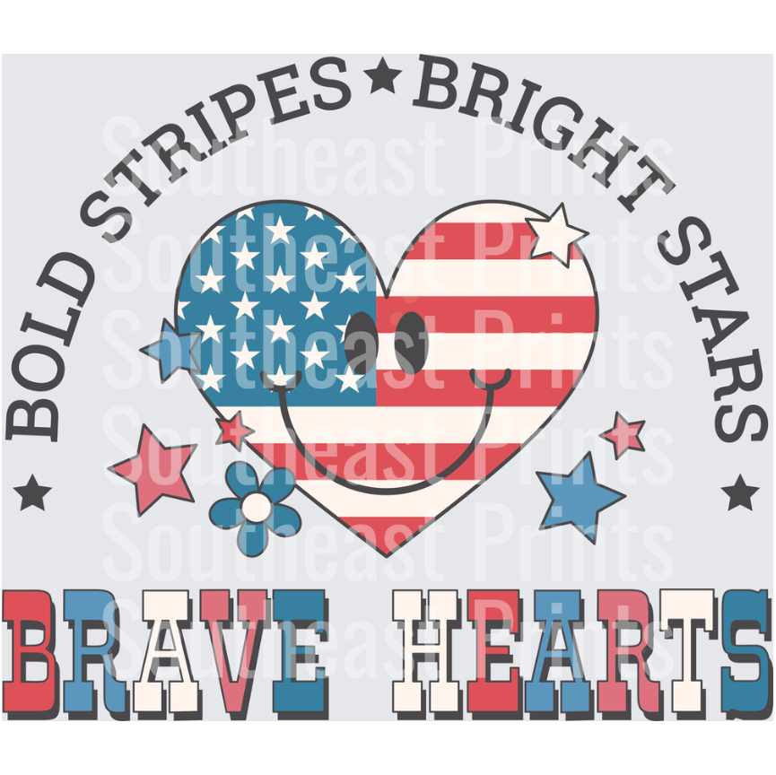 Bold Stripes Bright Stars Brave Hearts