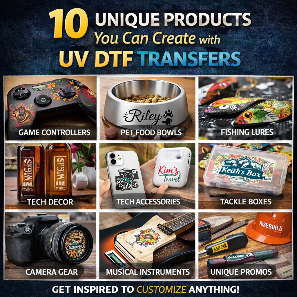 10 Unique Products You Can Create with UV DTF Transfers