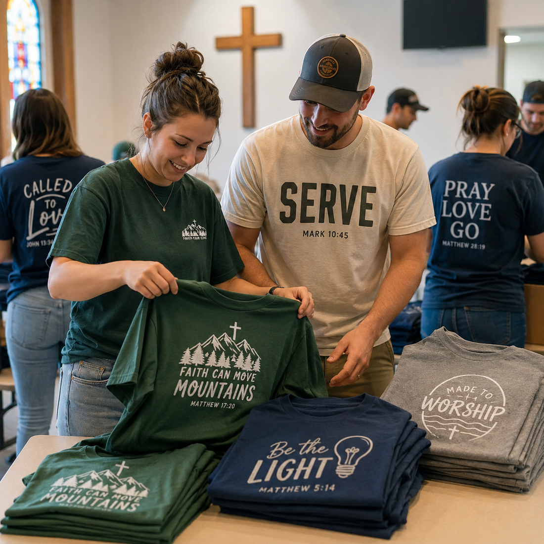 DTF Transfers for Churches and Faith-Based Groups: Event and Ministry Apparel