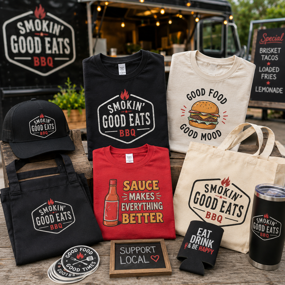 DTF Transfers for Food Trucks and Restaurants: Uniforms and Merch